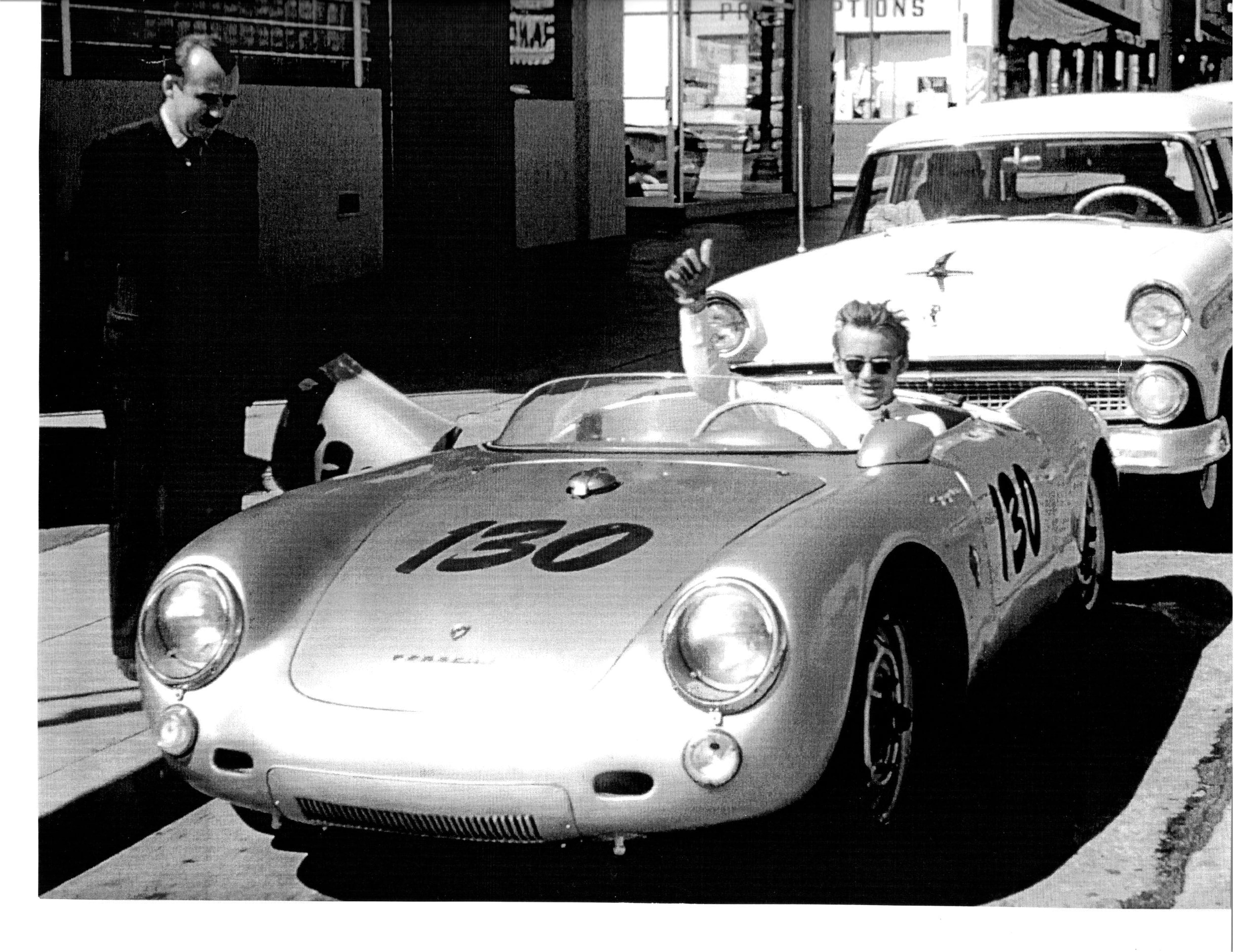 James Dean — Porsche 550 Press Photo
